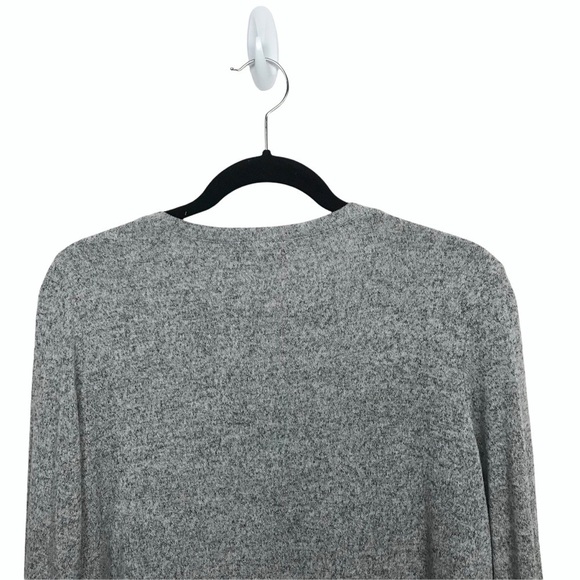 Hye Park And Lune Gray Side Split Tunic Sweater - Picture 8 of 10